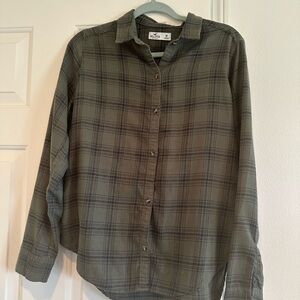 Hollister military green Casual Button Down Shirt